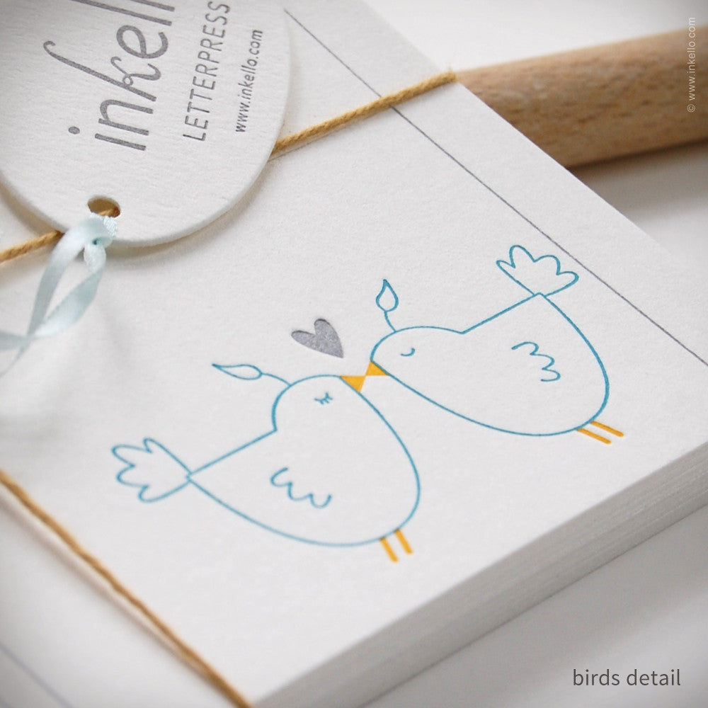 Love Birds Personalized Recipe Cards (