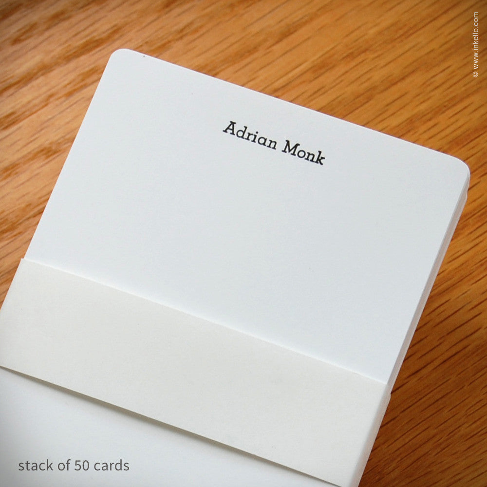 Personalized Index Card Refills (