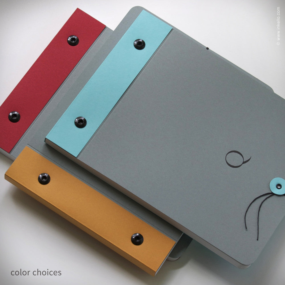 Slate Grey Monogram Notebook (