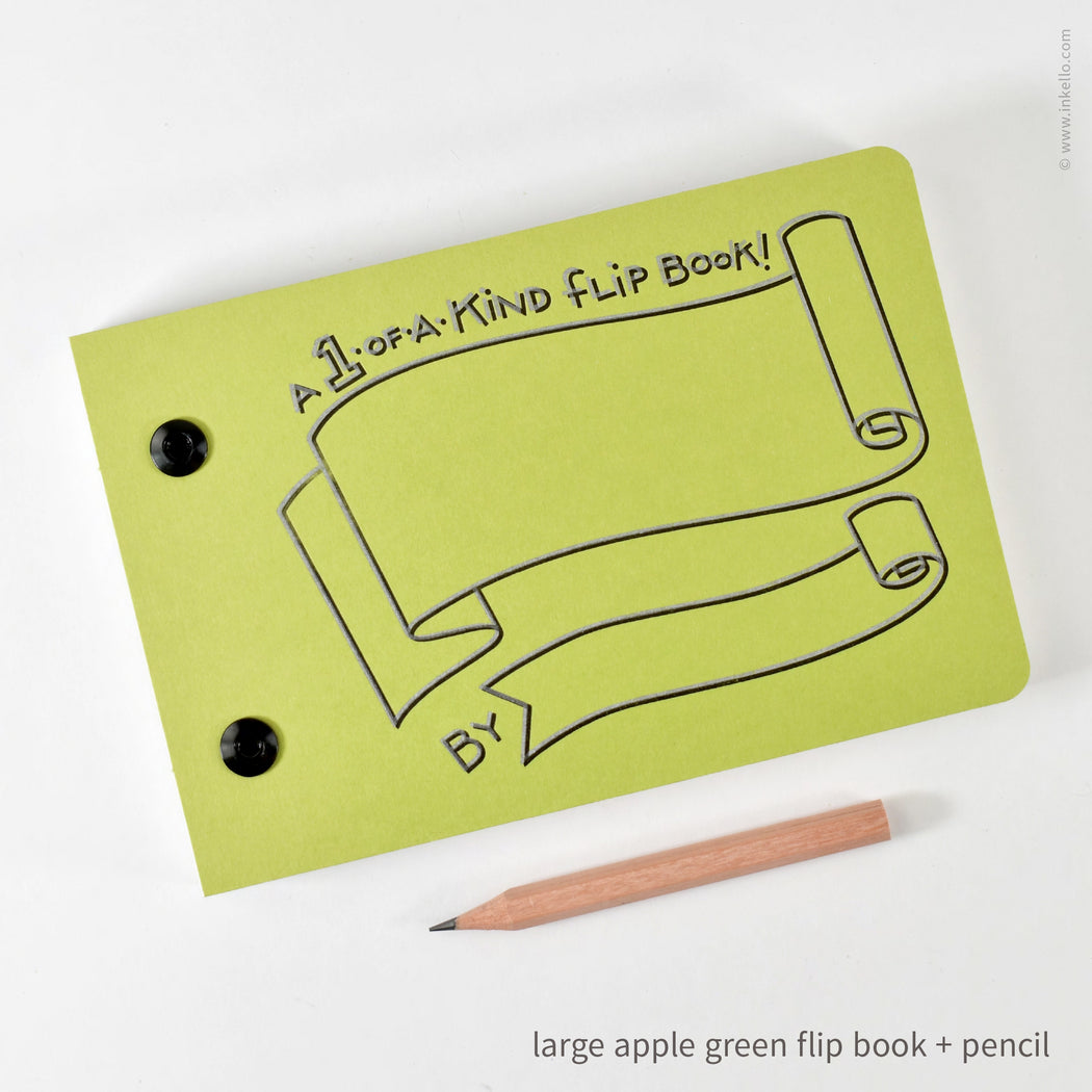 Draw-Your-Own Flip Book + Pencil (#316) — Inkello Letterpress
