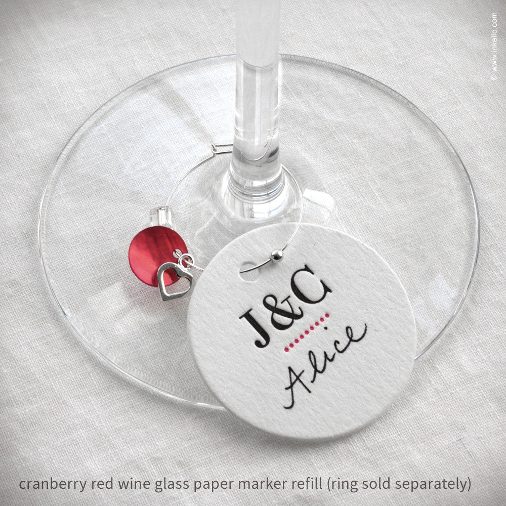 Wine Glass Name Tags Wedding, Wine Glass Markers Name