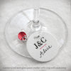 Monogrammed Dotted Wine Glass Marker Refills (#319) Wine Glass Markers - Inkello Letterpress