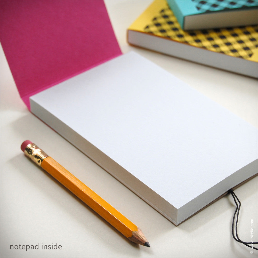 Gingham Notepad (#340) Notepad - Inkello Letterpress