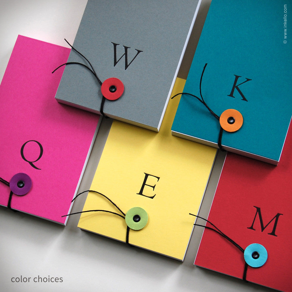 Monogram Notepad (#342) Notepad - Inkello Letterpress
