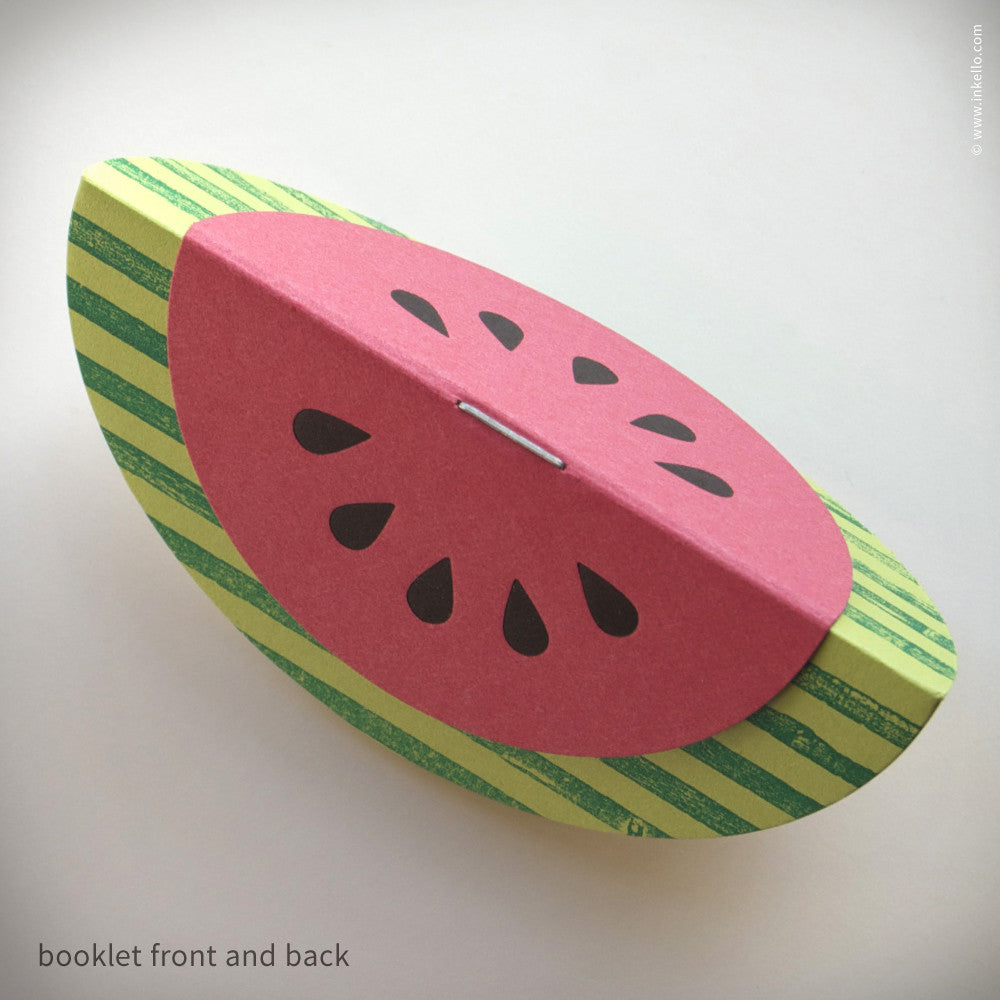 Watermelon Booklets (#351) Booklet - Inkello Letterpress