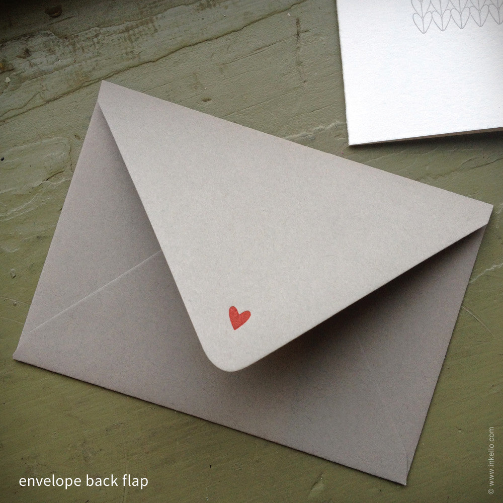 Heart Knitting Note Card (