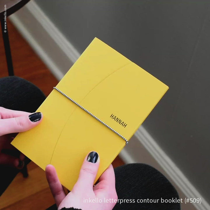Contour Booklet with Chartreuse Green Cover (