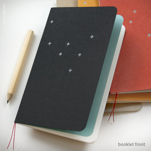 Black Monogram Spiral Notebook with Kraft Cover (#450) — Inkello Letterpress