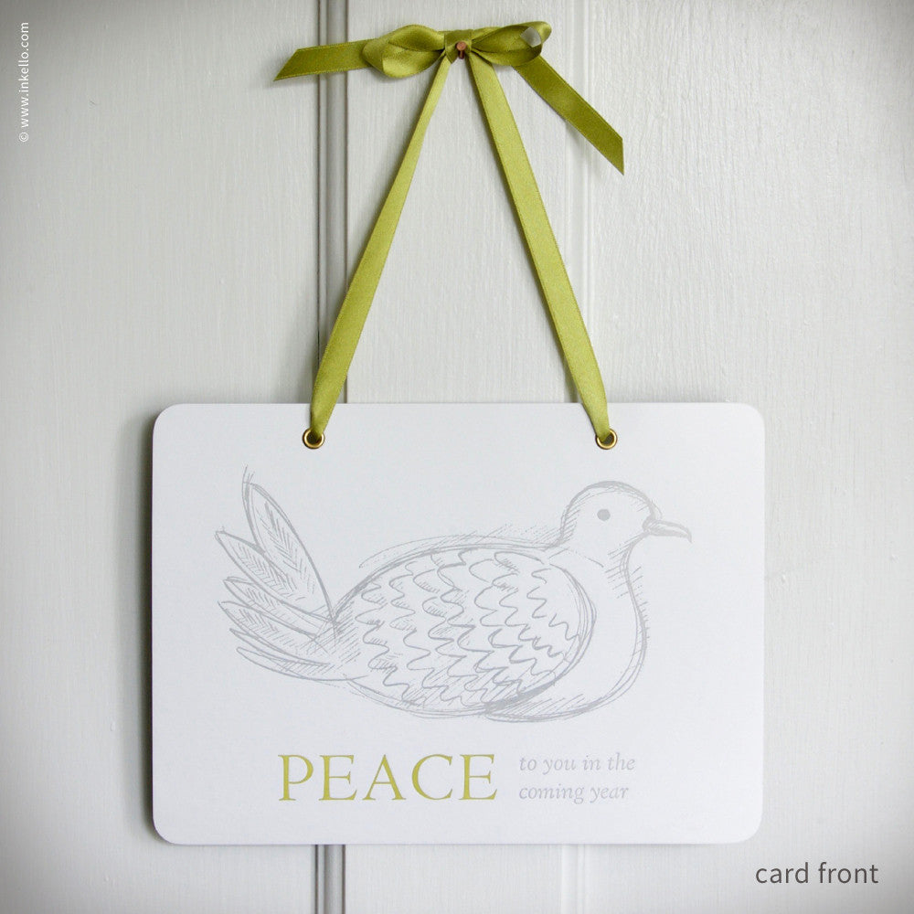 Dove "Peace" Hangable Greeting Card (