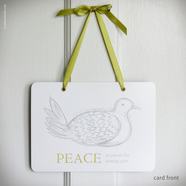 Dove "Peace" Hangable Greeting Card (