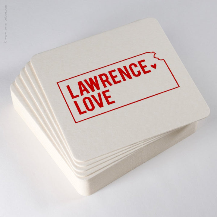 Lawrence Love Paper Coasters (