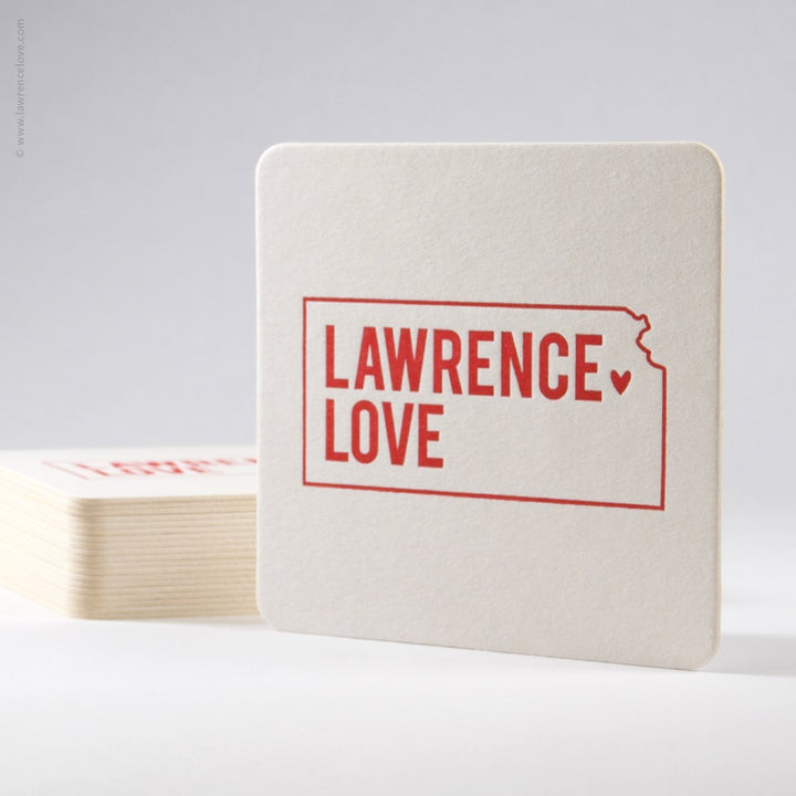 Lawrence Love Paper Coasters (