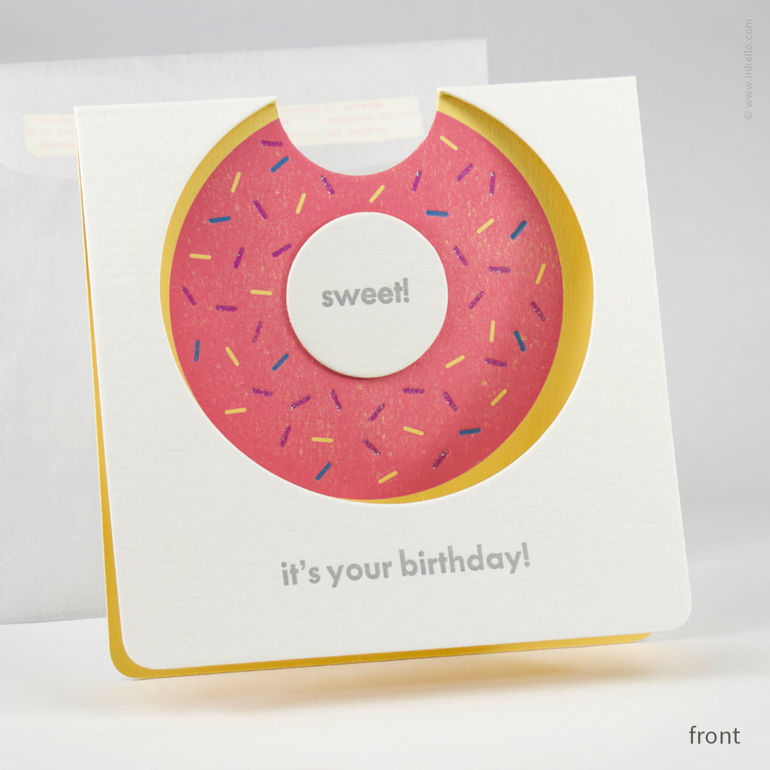 Sweet, it‘s Your Birthday! Donut Card (