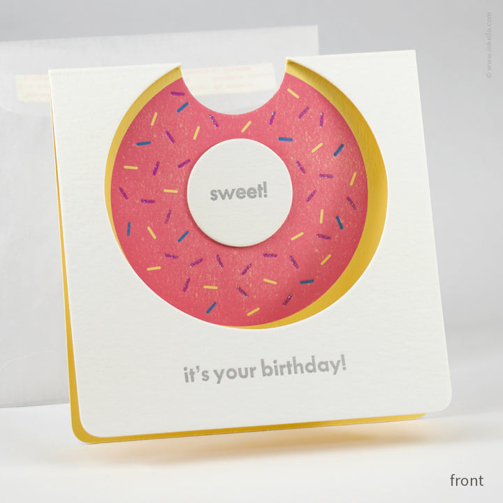 Sweet, it‘s Your Birthday! Donut Card (