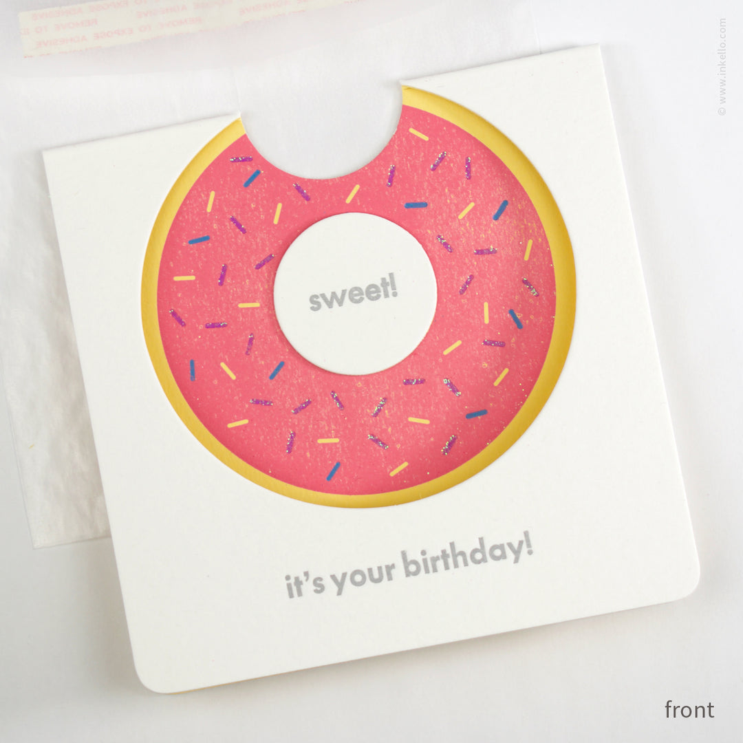 Sweet, it‘s Your Birthday! Donut Card (