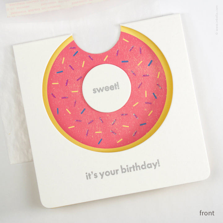 Sweet, it‘s Your Birthday! Donut Card (