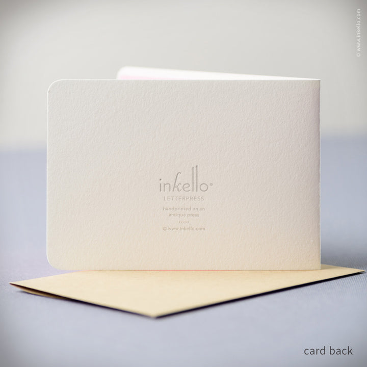 Pink Heart with Silver Arrow Card (