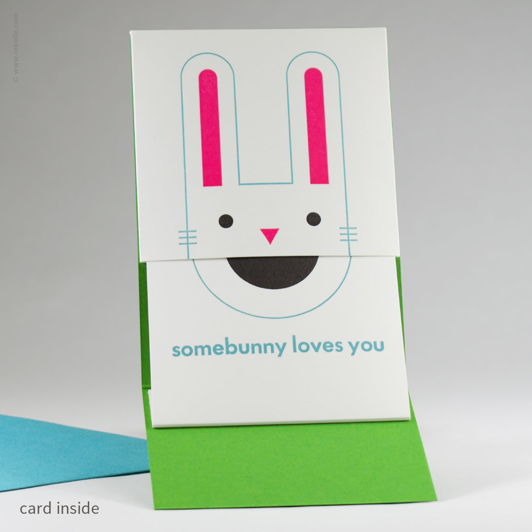 Somebunny Loves You Peek-a-Boo Card (