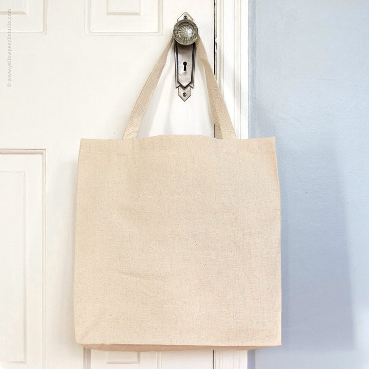 Bookworm Tote Bag - Yellow Pencil Studio
