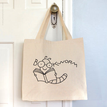 Bookworm Tote Bag - Yellow Pencil Studio