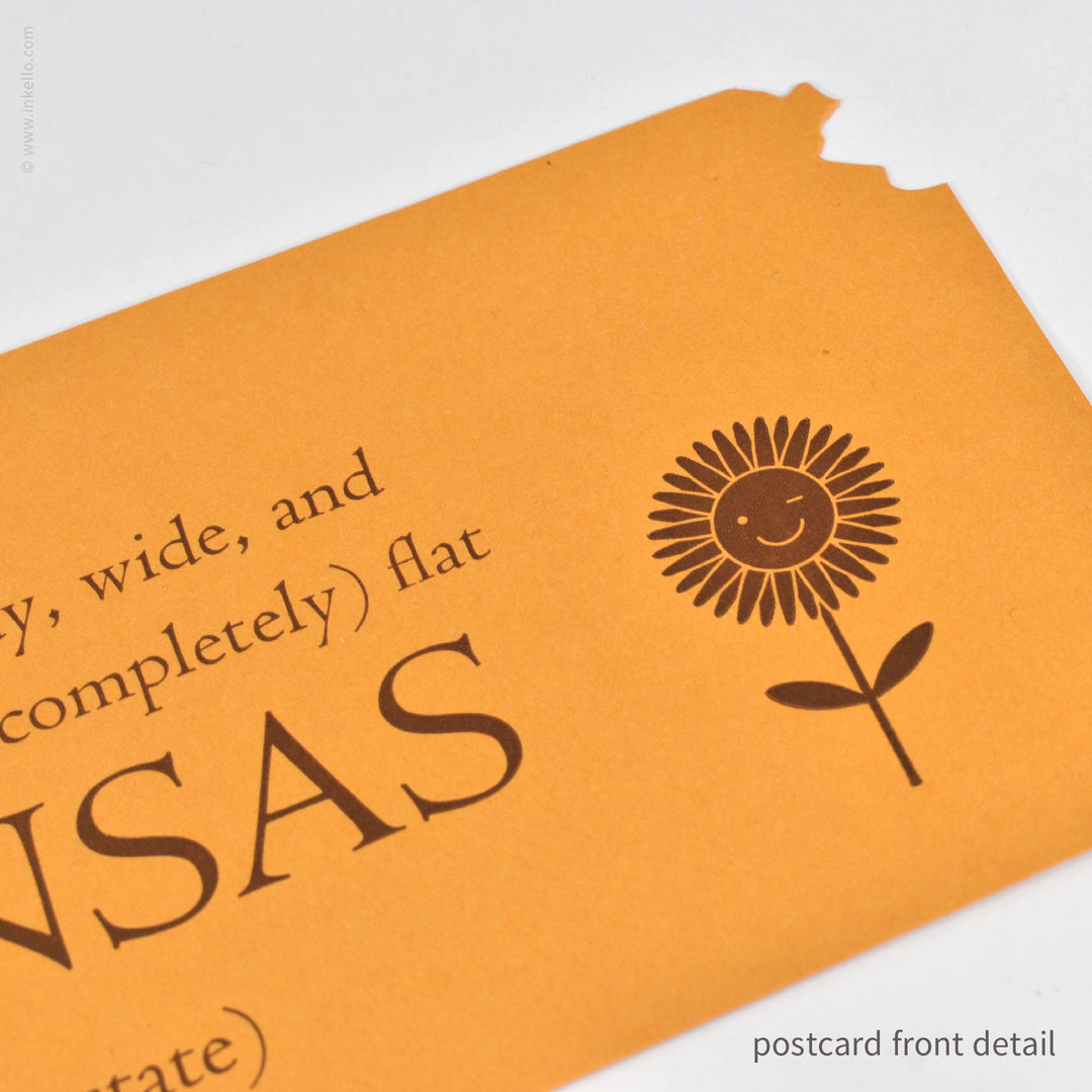 Kansas Diecut Postcard (