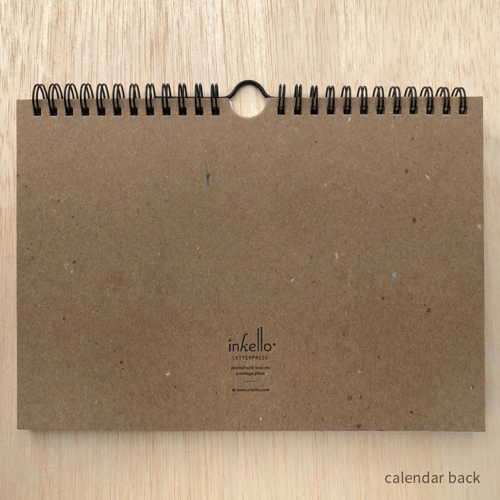 Draw-Your-Own Monthly Hanging Calendar (