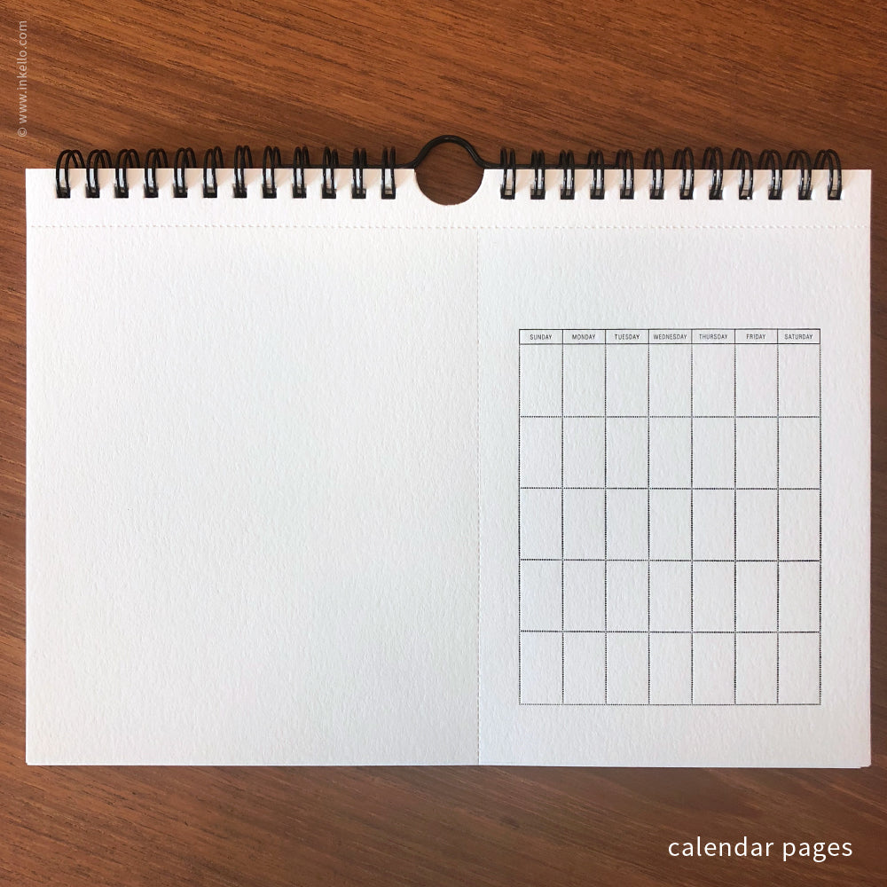 Draw-Your-Own Monthly Hanging Calendar (