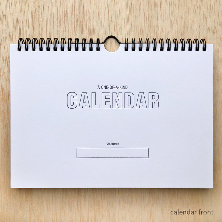 Draw-Your-Own Monthly Hanging Calendar (