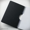 Monogram Spiral Notebook with Black Cover (#455) Notebook - Inkello Letterpress