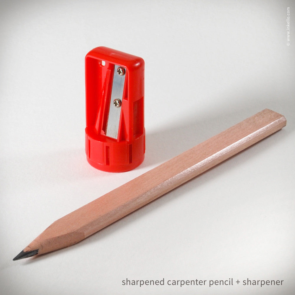 Carpenter Pencil + Sharpener (#458)