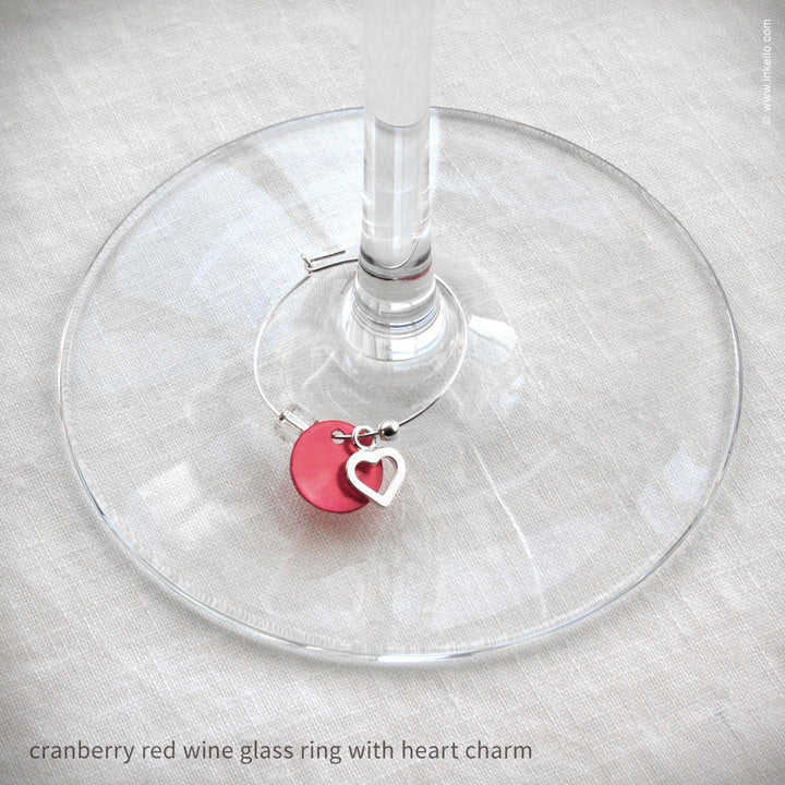 Set of 6 Wine Glass Marker Rings (