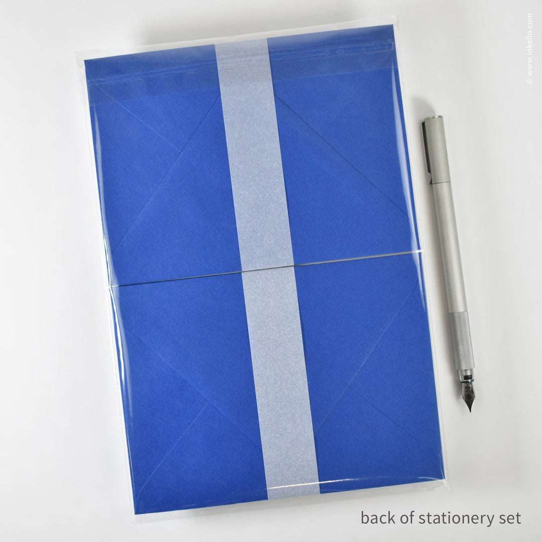 Stationery Set with Gold Fleur-de-Lis (