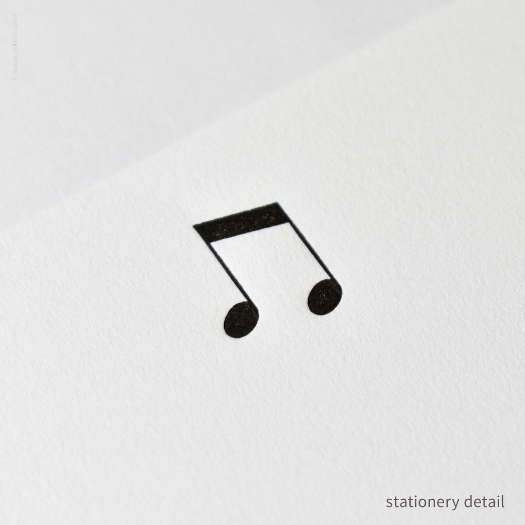 Stationery Set with Music Notes (
