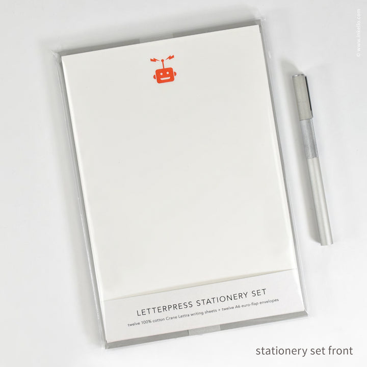 Stationery Set with Red Robot (