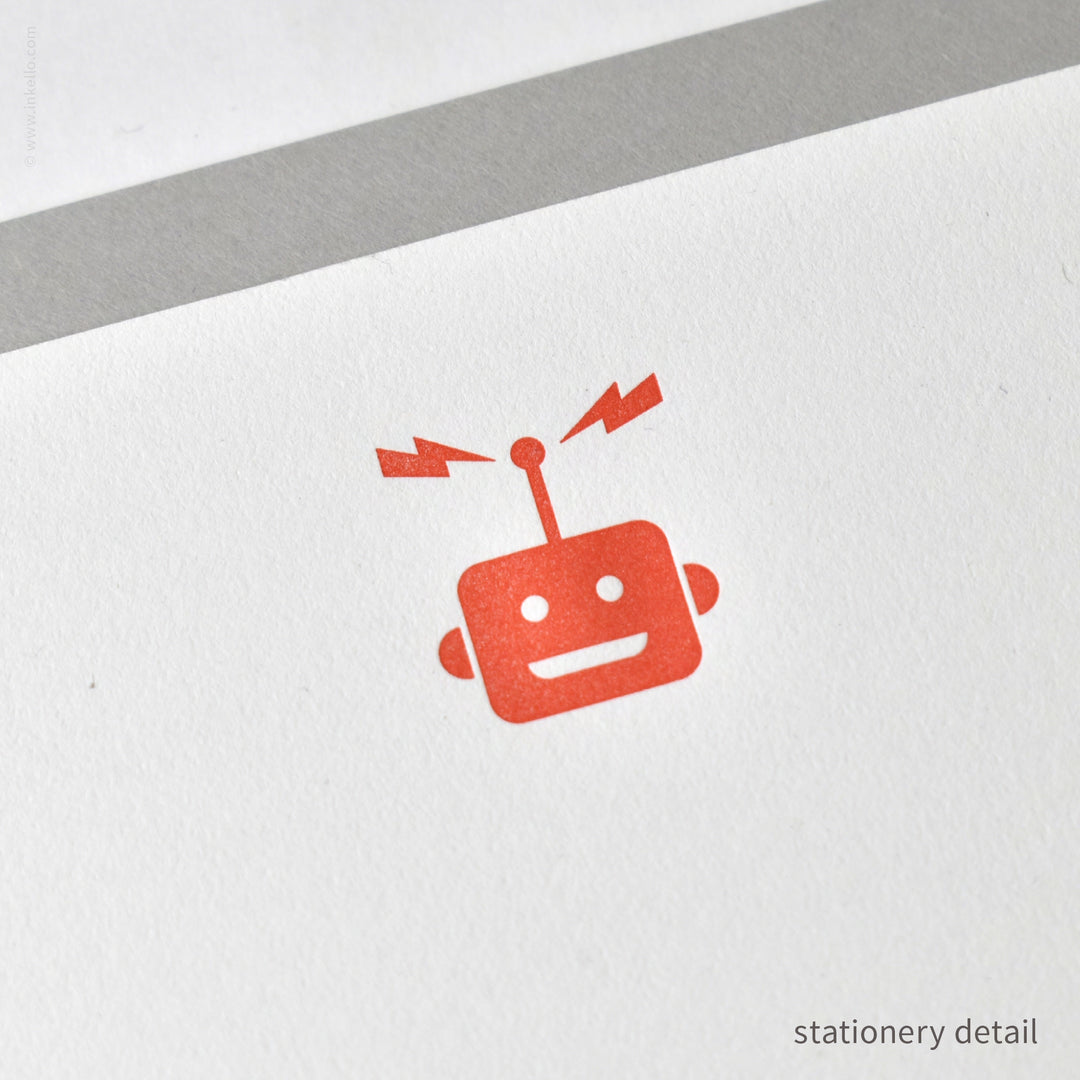 Stationery Set with Red Robot (