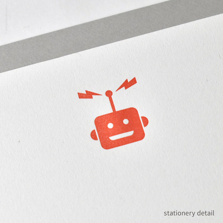 Stationery Set with Red Robot (