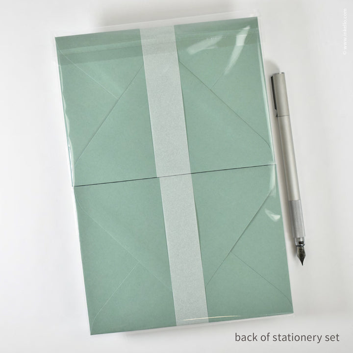 Stationery Set with Green Sprouting Plants (