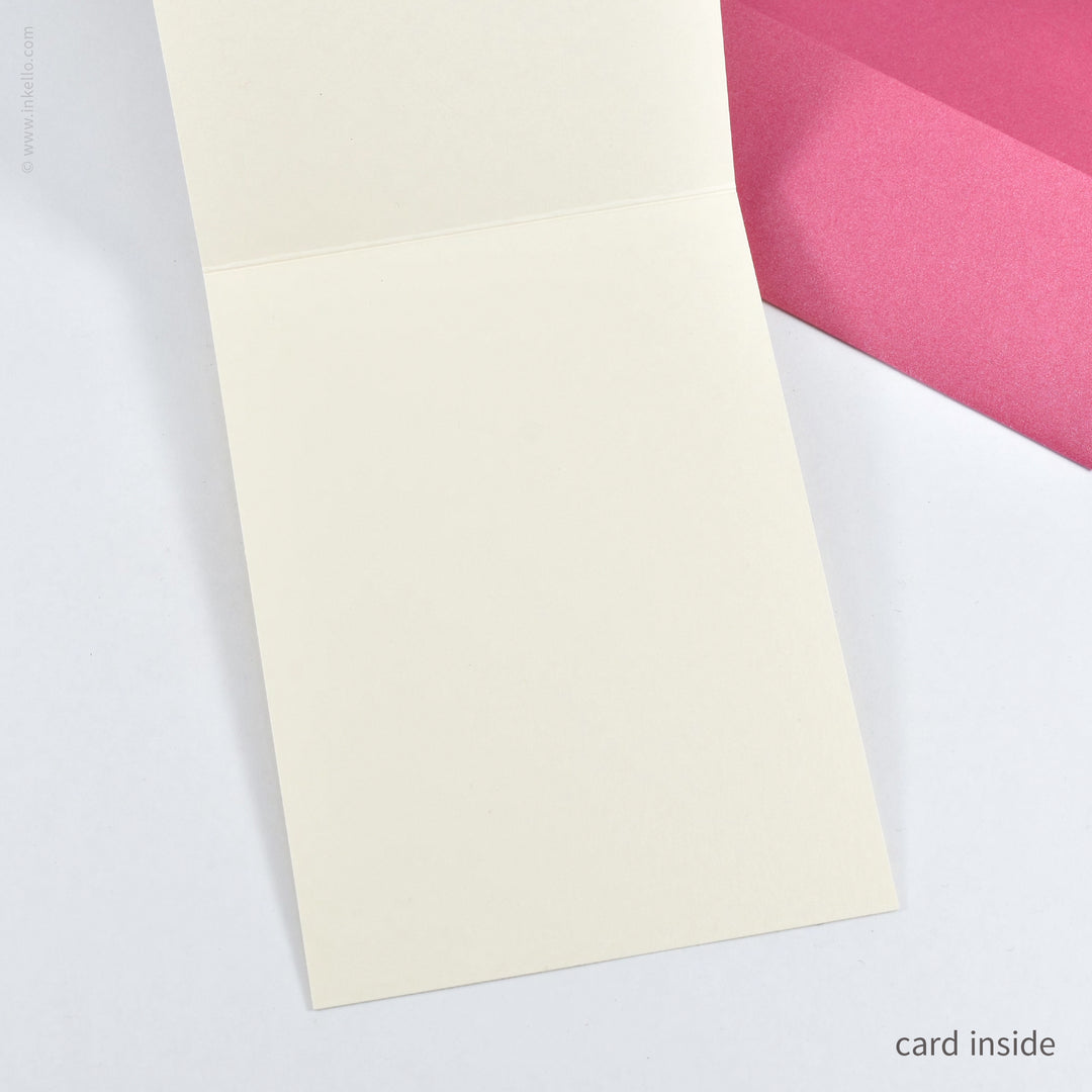 Pink &amp; Green Floral Mother’s Day Card (