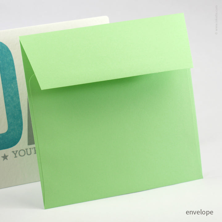 Dad, You’re the Best! Flat Square Card (