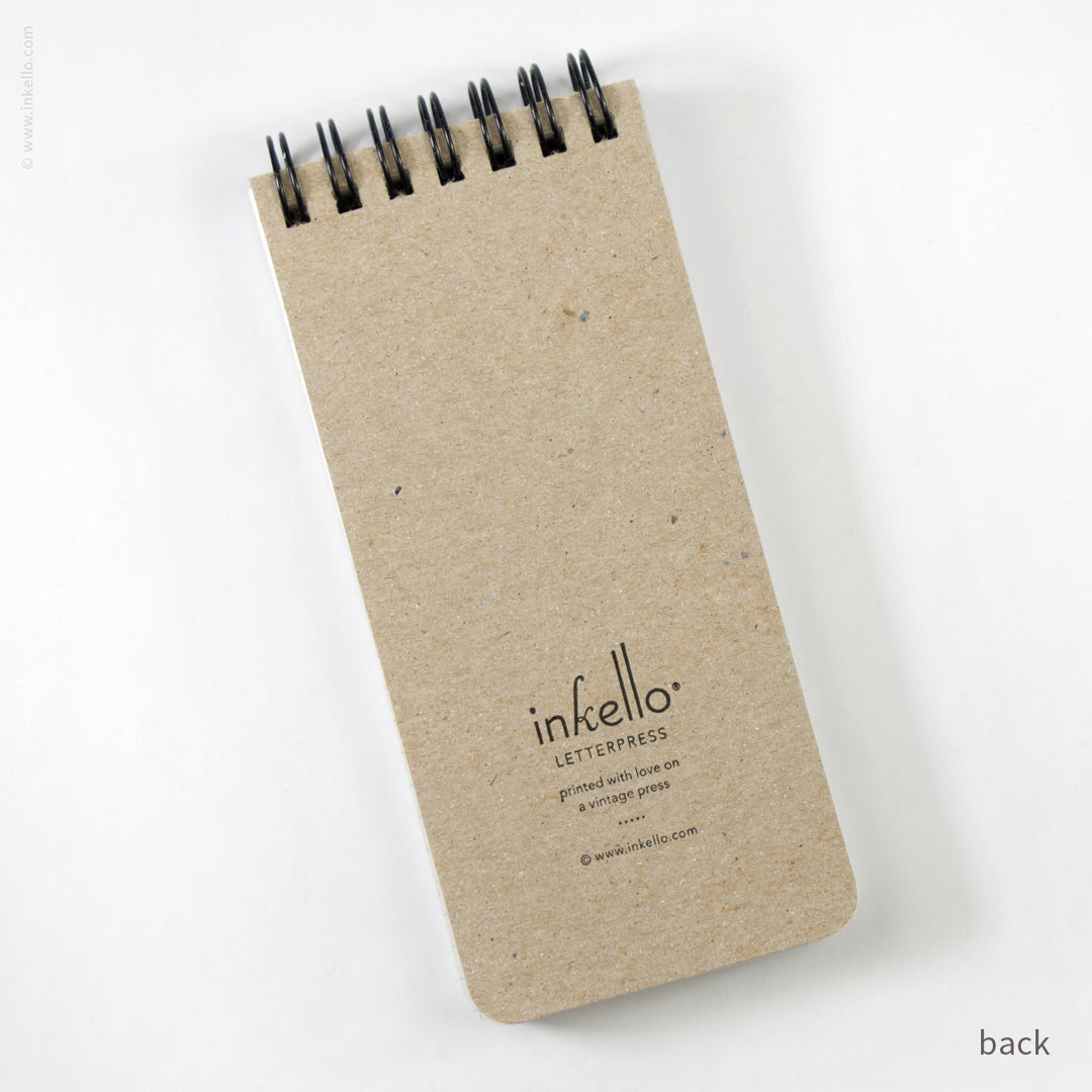 Small Spiral Notepad With Bursts (