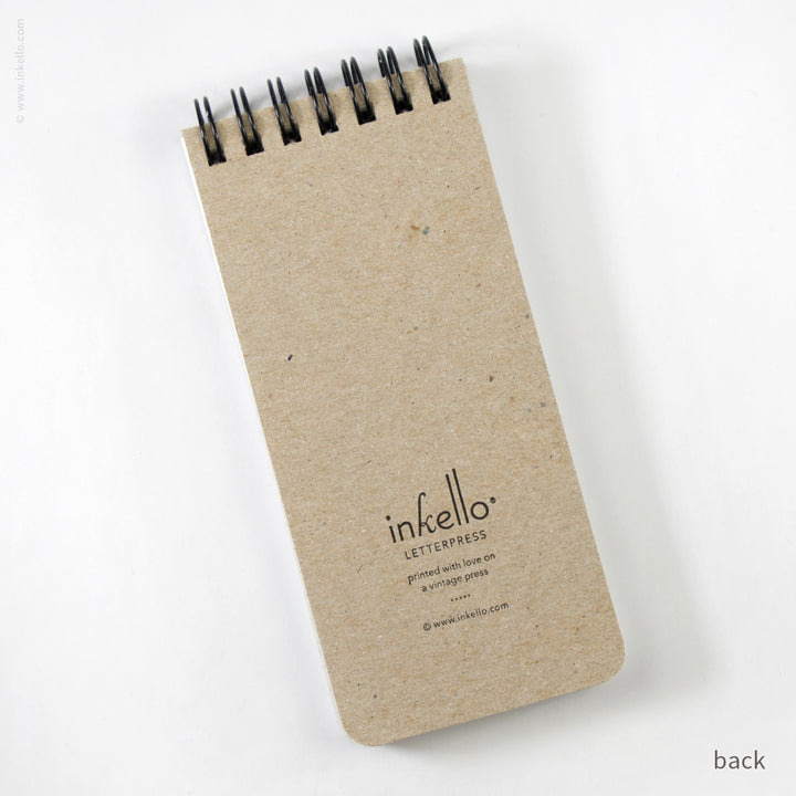 Small Spiral Notepad With Bursts (