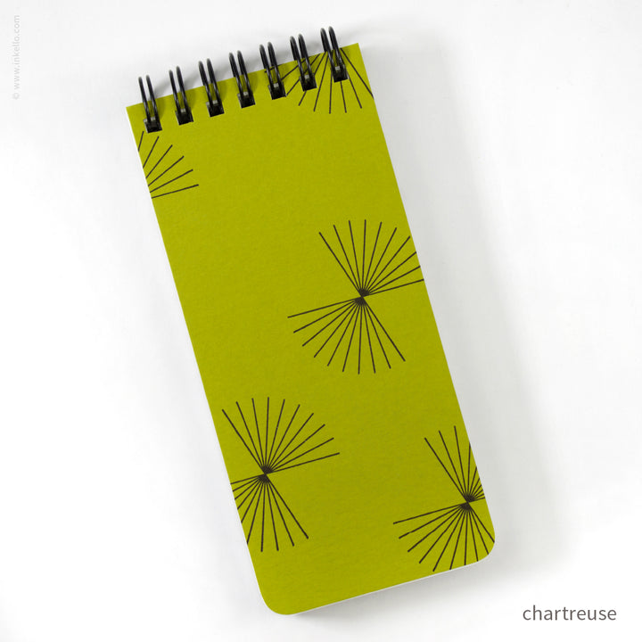 Small Spiral Notepad With Bursts (