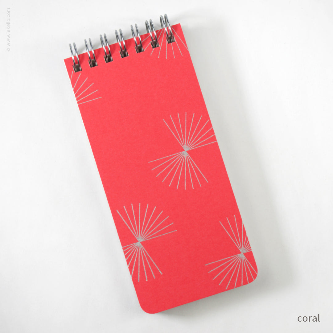 Small Spiral Notepad With Bursts (