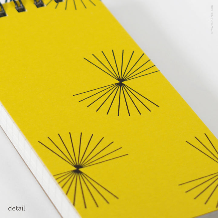 Small Spiral Notepad With Bursts (