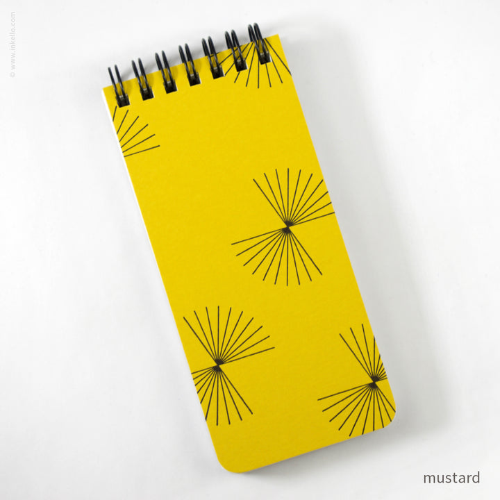 Small Spiral Notepad With Bursts (