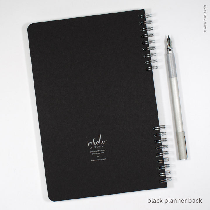 Big Burst Spiral Notebook with Black Cover and Silver Ink (