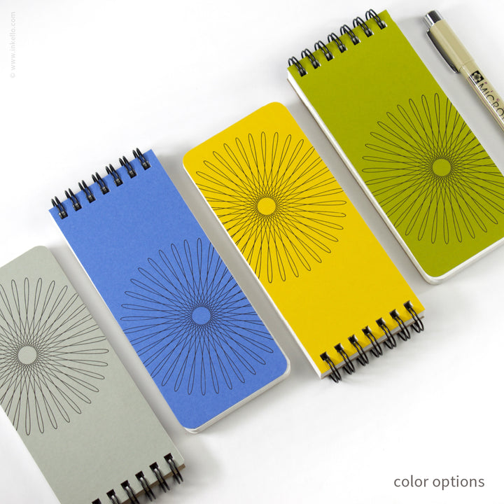 Small Spiral Notepad With Hypotrochoid (