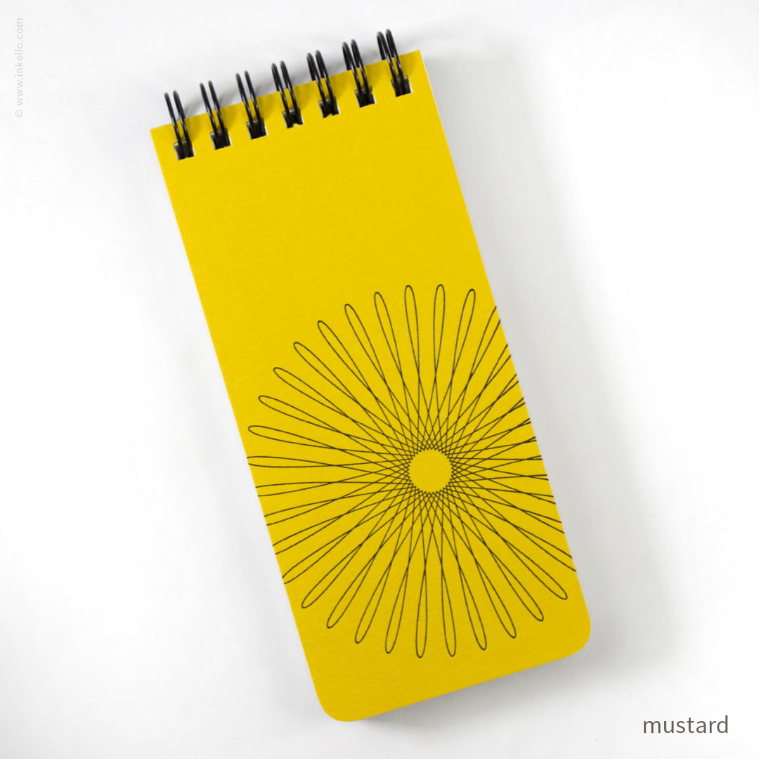 Small Spiral Notepad With Hypotrochoid (