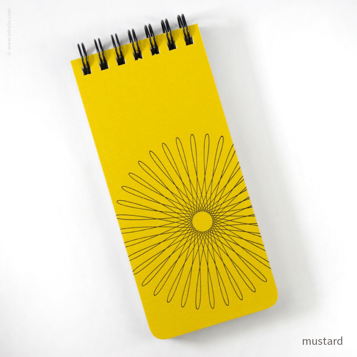 Small Spiral Notepad With Hypotrochoid (507) — Inkello Letterpress
