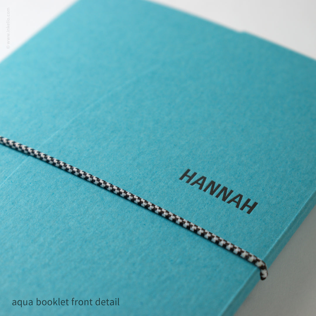 Contour Booklet with Aqua Cover (
